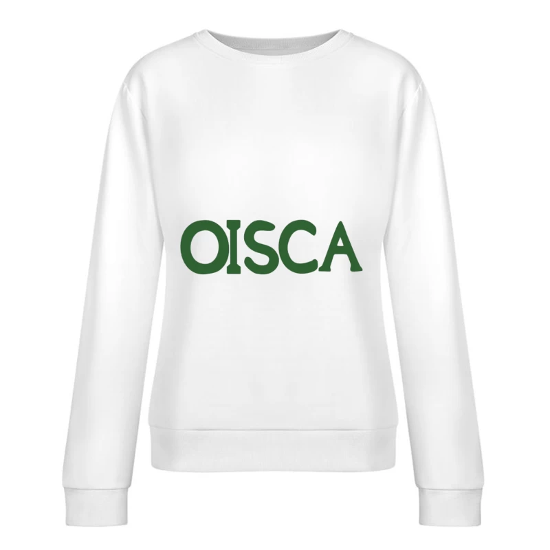 Logo OISCA sur fond blanc Femme Sweat-shirt à enfiler