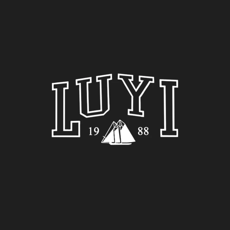 Logo LUYI avec bateau à voile et année 1988 Homme Débardeur