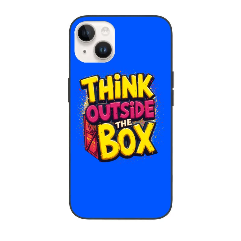 Think Outside the Box Design iPhone Case