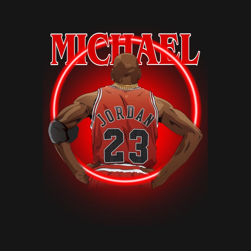 Michael Jordan Basketball Animation Male T-Shirt