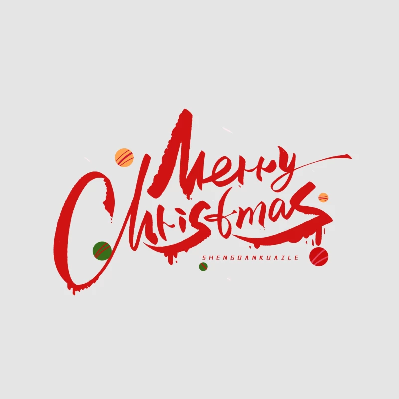 Fröhliche Weihnachten Design mit Kugeln Herren Pullover Hoodie