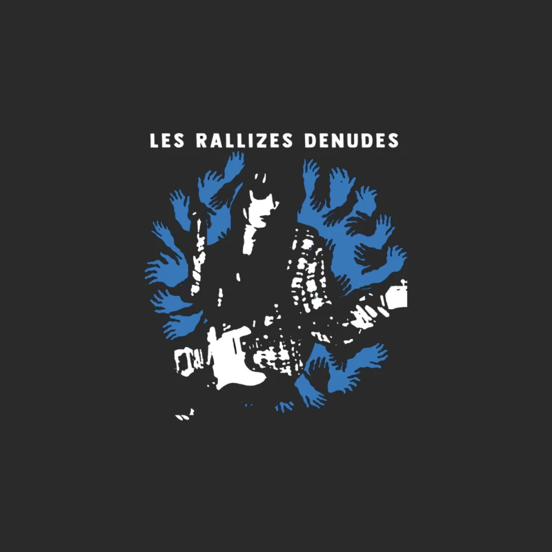 Abstract Blue Hands Map Artwork by Les Rallizes Denudes Baseball Cap