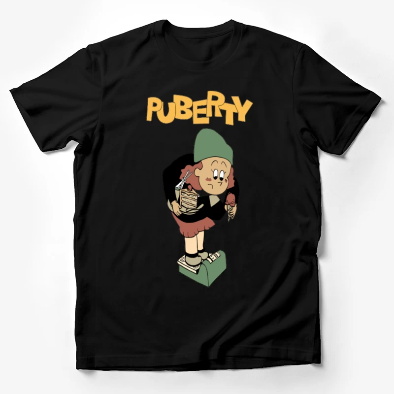 Pubertät, Eis, Waage Herren T-Shirt