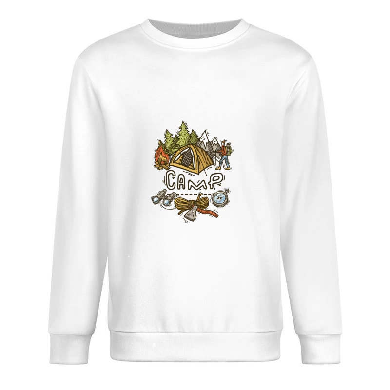 Camping-Abenteuer im Freien Herren Pullover Sweatshirt