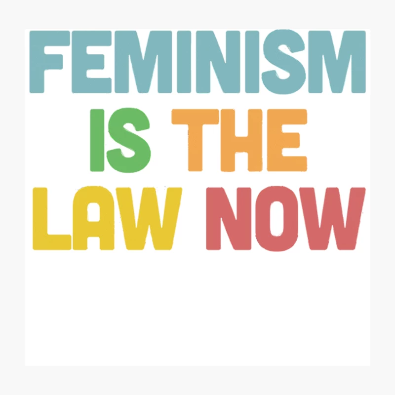 Feminism is the Law Now Throw Pillow