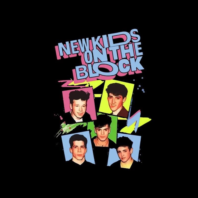 New Kids on the Block 90s Pop Group Vintage Photo Collection Pin