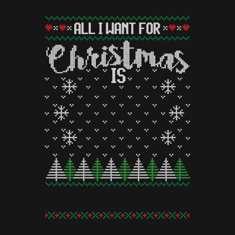 Design de Noël avec sapins et flocons Homme Manches Longues T-Shirt