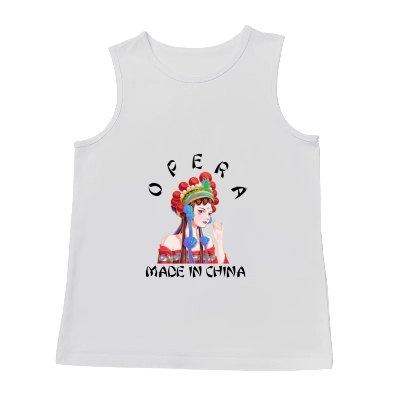 Traditionelle chinesische Operndarstellerin Herren Tanktops