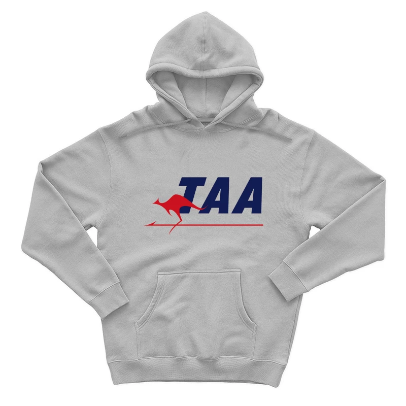 TAA (Trans Australia Airlines) Vintage Logo with Red Kangaroo Male Pullover Hoodie