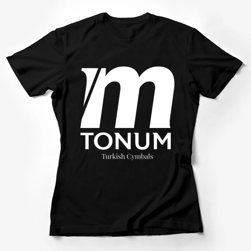 Tonum Turkish Cymbals Brand Logo in White Female T-Shirt