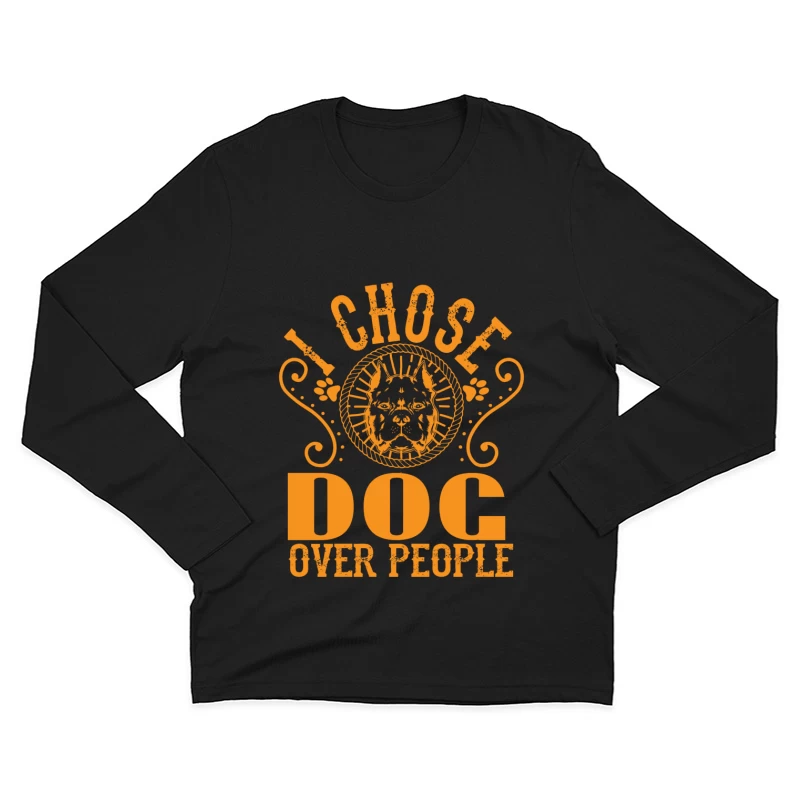 Amour des chiens avant tout Homme Manches Longues T-Shirt