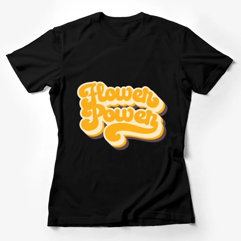 Flower Power Retro Design Damen T-Shirt