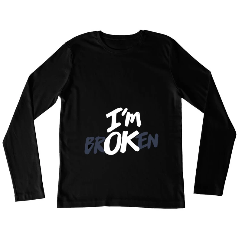 Gebrochene Seele - Grafikdesign Damen Langarm T-Shirt