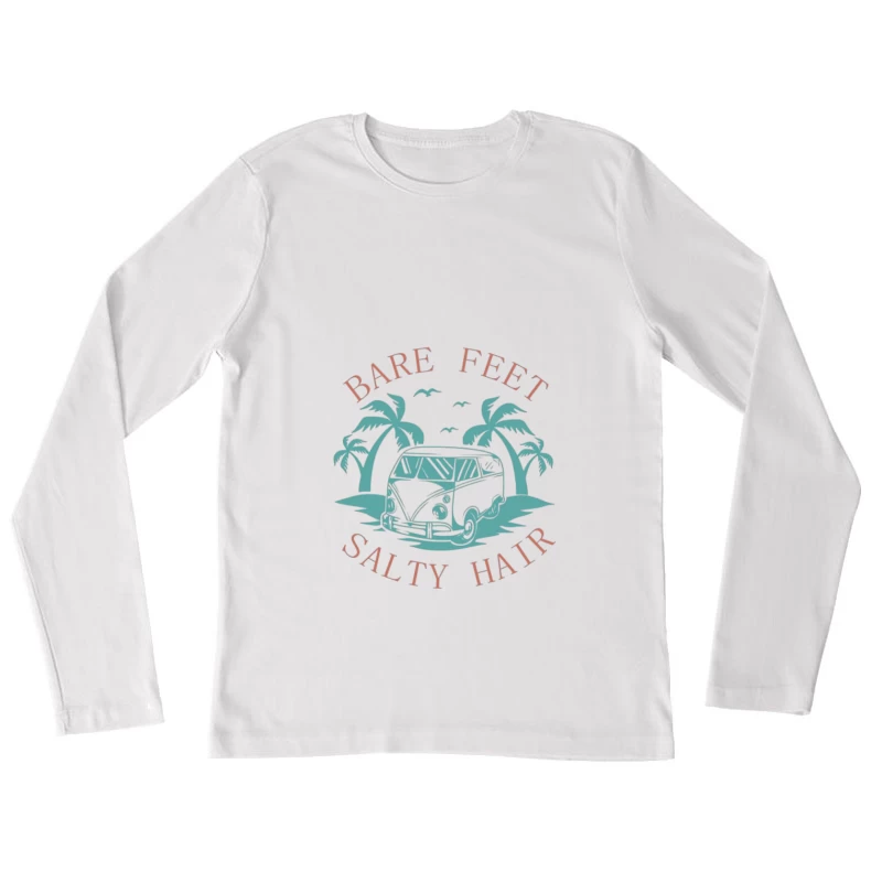 Aventure pieds nus avec van Femme Manches Longues T-Shirt