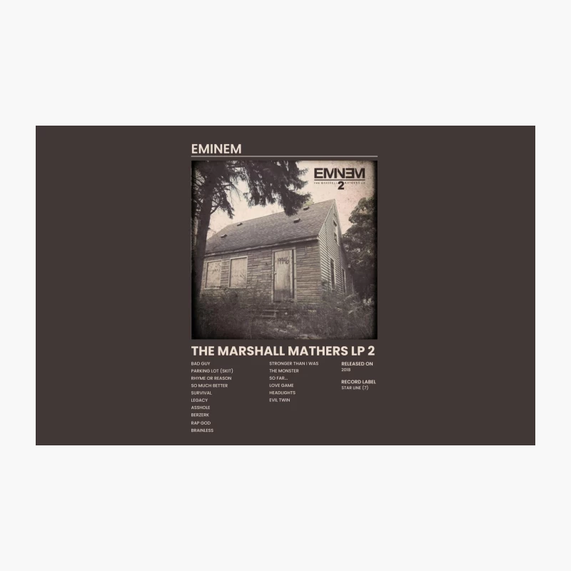 Eminem's The Marshall Mathers LP 2 Album Cover and Tracklist Travel Mug