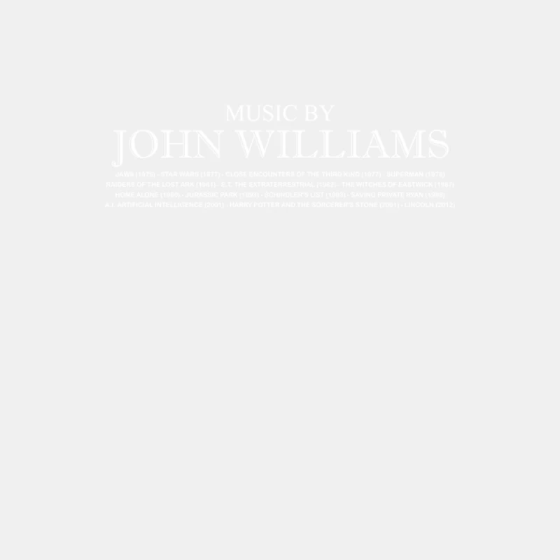 Music by John Williams Male Tank Top