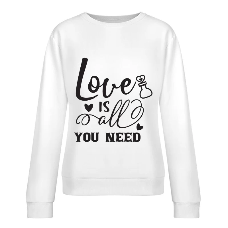 Message inspirant d'amour Femme Sweat-shirt à enfiler