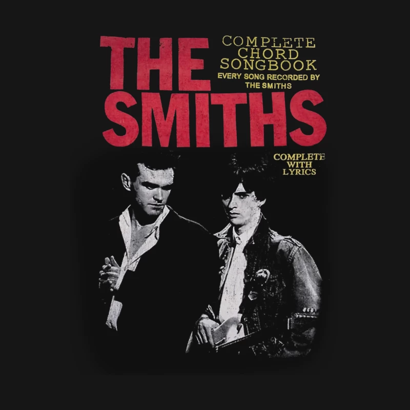 The Smiths Complete Chord Songbook with Lyrics - Vintage Band Photo Cover Male T-Shirt