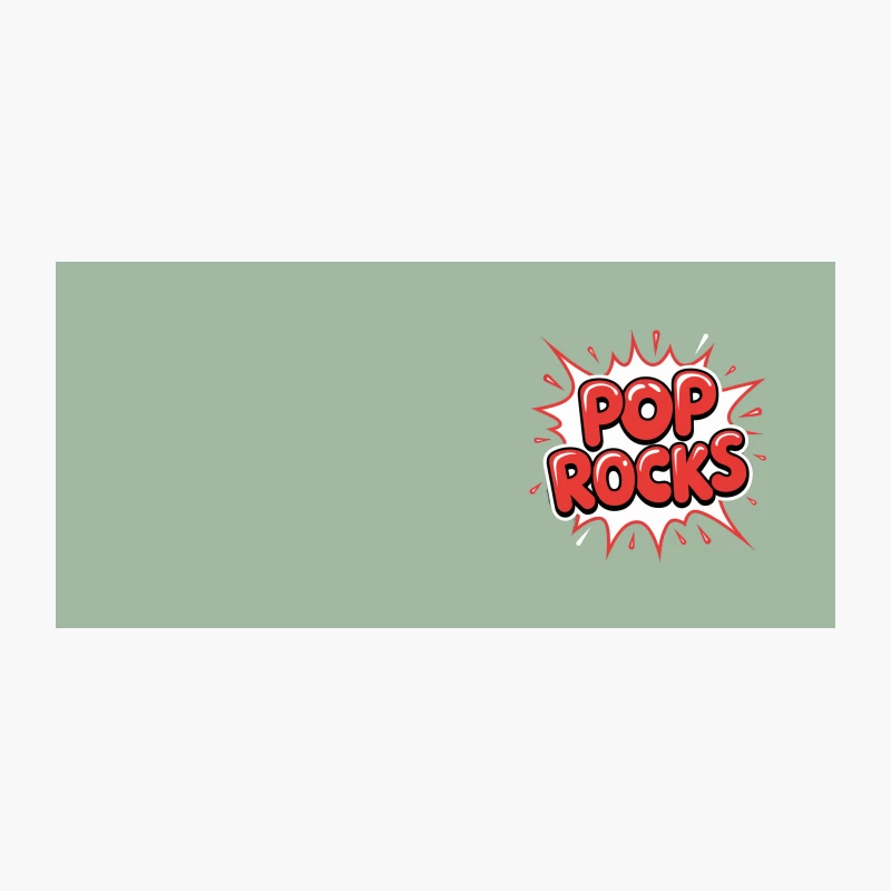 Red Pop Rocks Typography in Comic Burst Style Design Coffee Mug