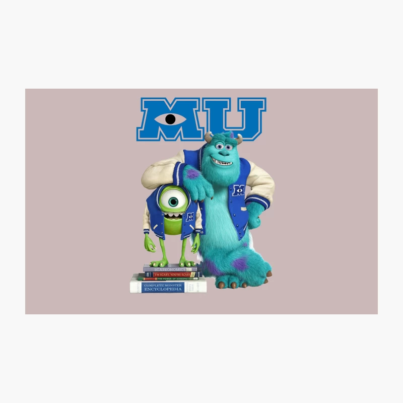 Monsters University Mascots: Mike and Sulley in College Gear Travel Mug