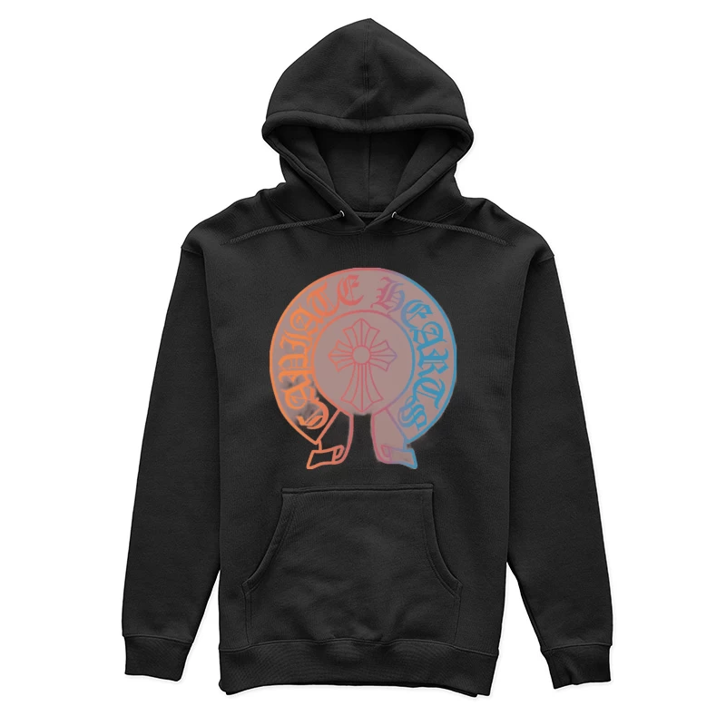 Gotisches Design mit Kreuz und Schriftzug Damen Pullover Hoodie