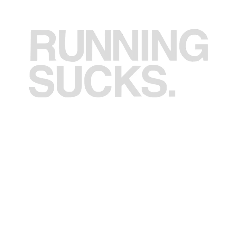 Running Sucks - humor exercise running gym marathon runner workout tee Tapestry