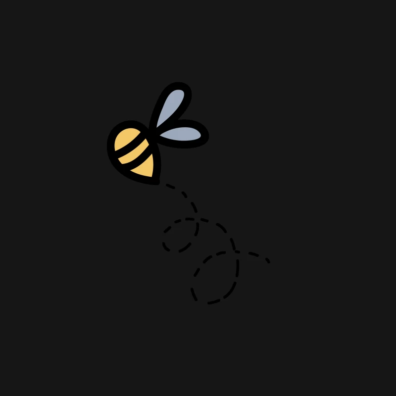 Abeille mignonne avec sentier Femme T-Shirt
