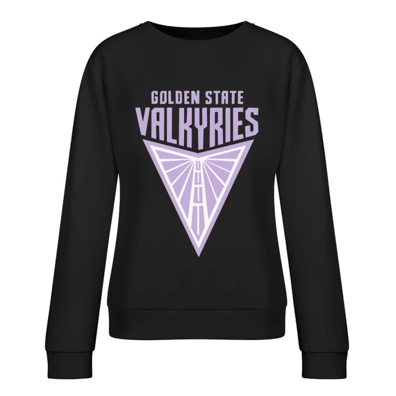 Golden State Valkyries Purple Triangle Logo Design Female Pullover Sweatshirt