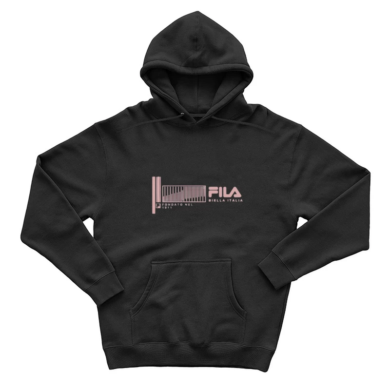 Fila Logo mit Barcode-Design Herren Pullover Hoodie