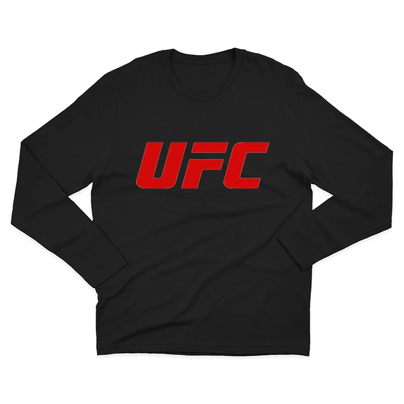 UFC (Ultimate Fighting Championship) Official Red Logo Male Long Sleeve T-Shirt