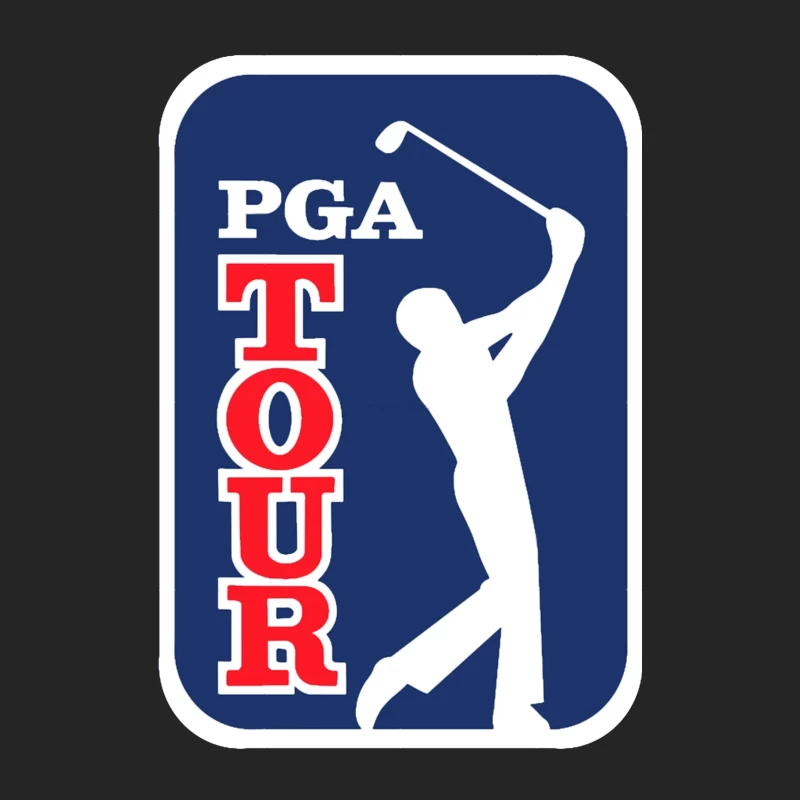 Official PGA Tour Professional Golf Logo with Silhouetted Golfer Male Pullover Sweatshirt