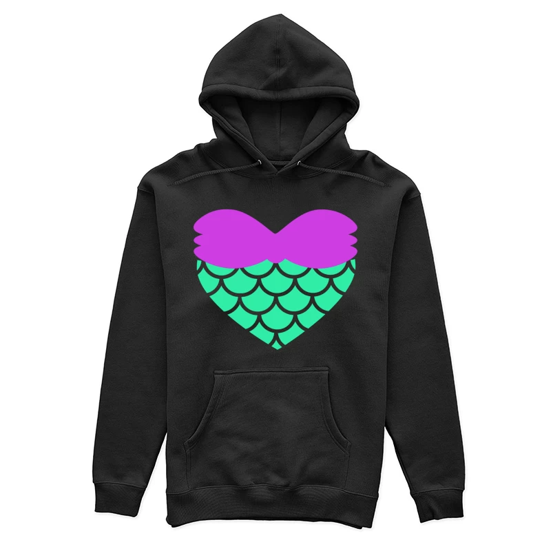 Cœur de sirène coloré Femme Sweat à capuche