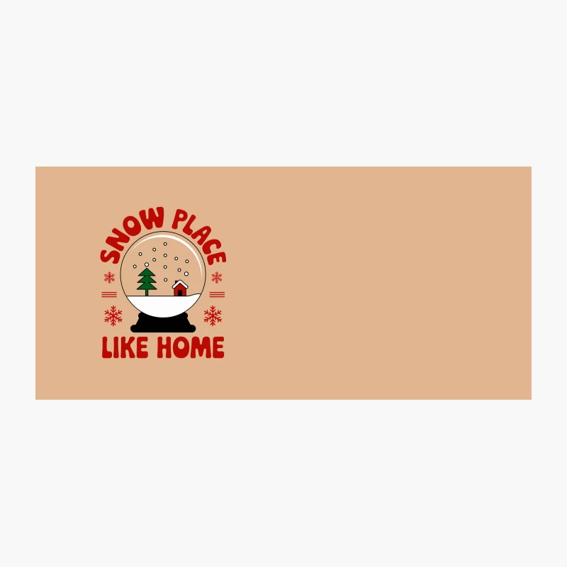 Snow Place Like Home Winter Holiday Snow Globe Coffee Mug