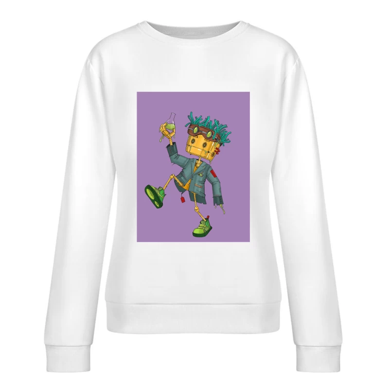 Robotkite Scientist Female Pullover Sweatshirt