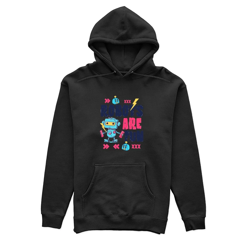 Roboter sind lustig Damen Pullover Hoodie