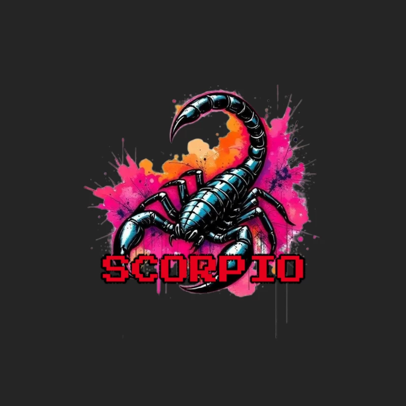 Scorpio Zodiac Art Male Pullover Sweatshirt