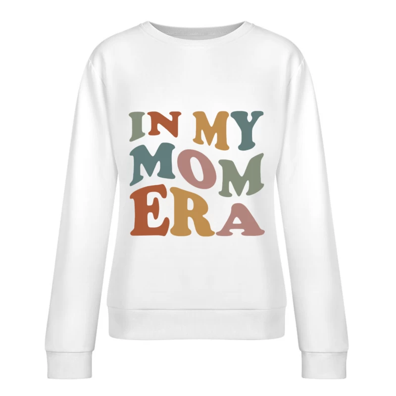 Bunte Retro-Typografie Damen Pullover Sweatshirt