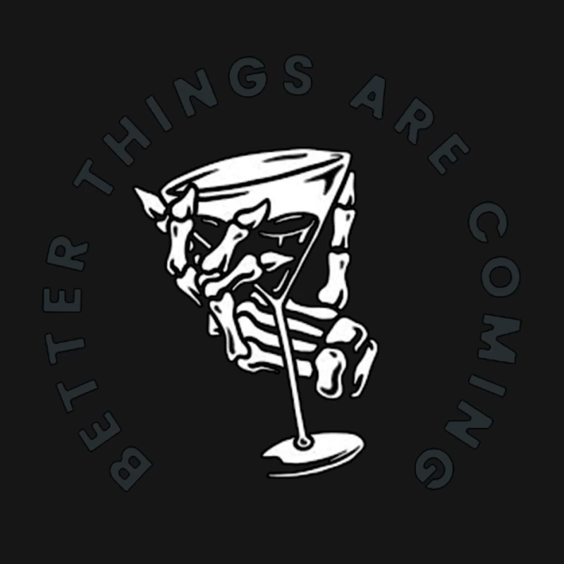 Creative Cocktail Art with Inspirational Message Pin