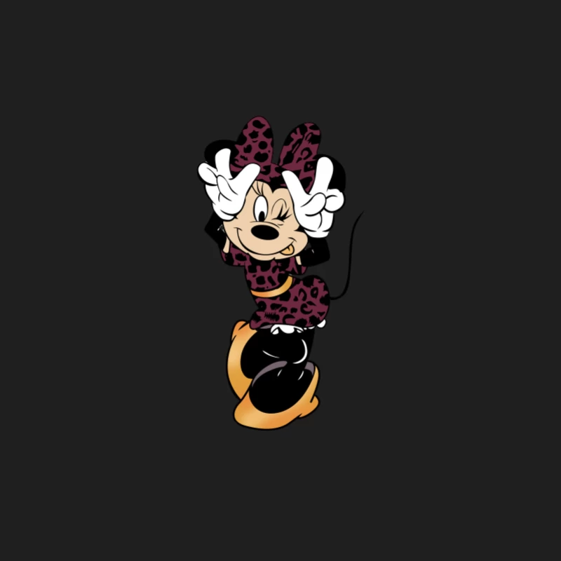 Minnie avec motif léopard pose Homme Débardeur