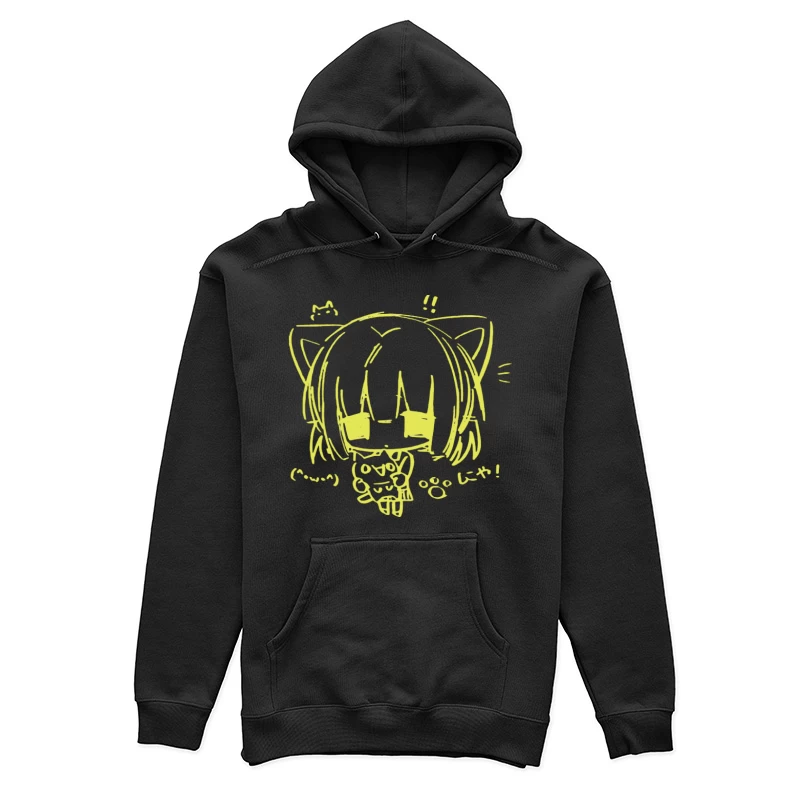 Kawaii Katze Chibi Skizze Damen Pullover Hoodie