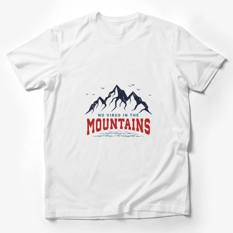 Pas de virus dans les montagnes Homme T-Shirt