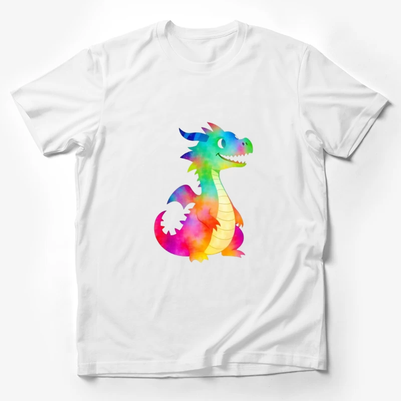 Colorful Cartoon Dragon Character Male T-Shirt