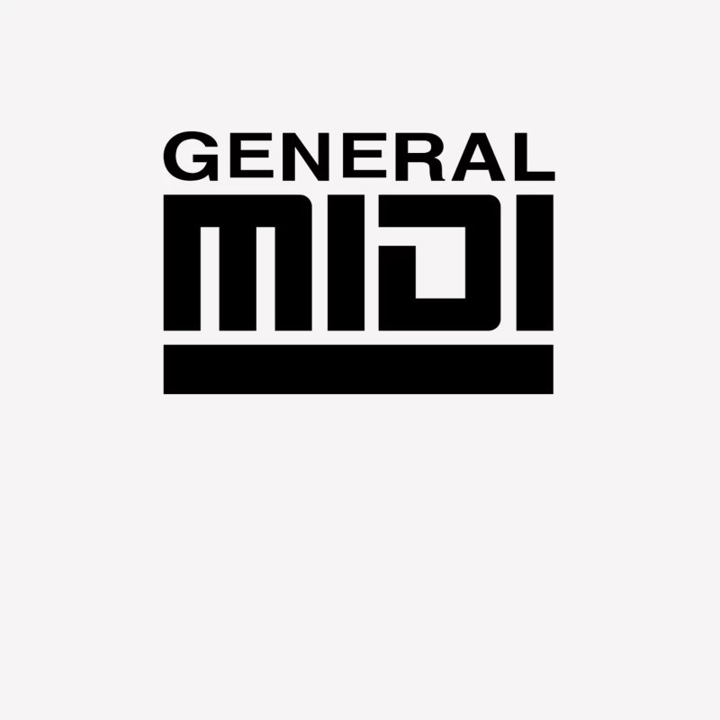 General MIDI Digital Audio Technology Logo Male T-Shirt