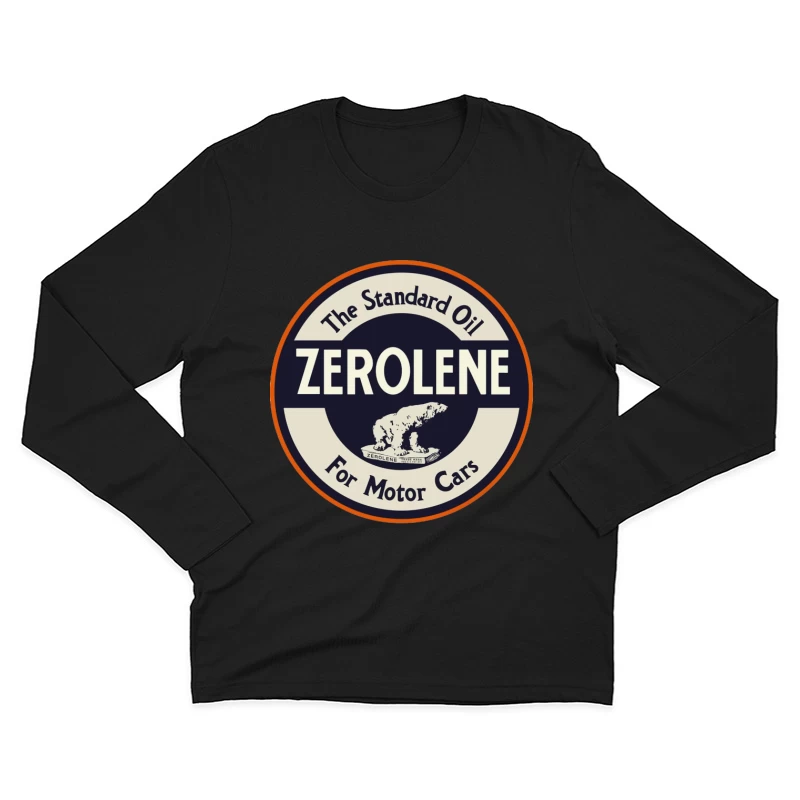 Vintage Standard Oil Zerolene Motor Oil Advertisement with Polar Bear Logo Male Long Sleeve T-Shirt