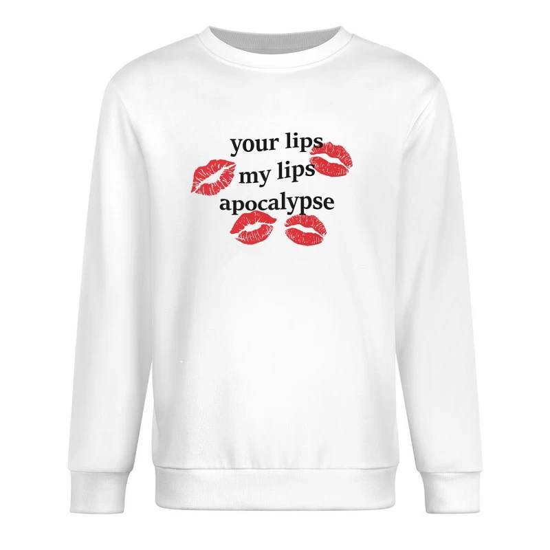 Cigarettes After Sex Lips Apocalypse Male Pullover Sweatshirt