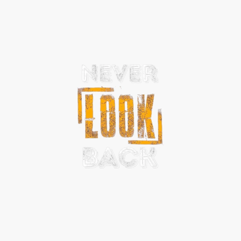 Never Look Back Motivation Cotton Tote Bag