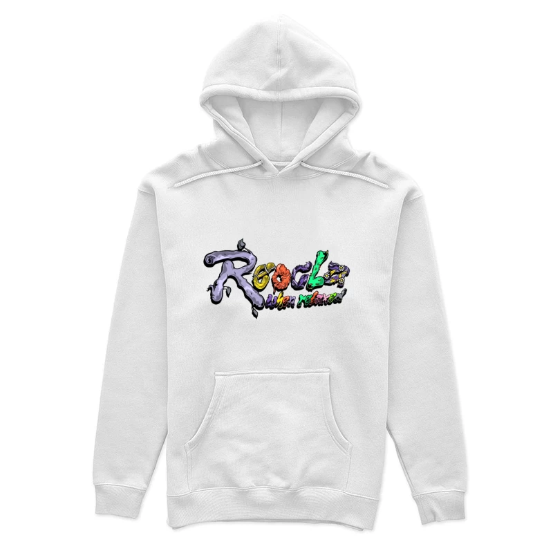 Bunte Psychedelische Schriftkunst Damen Pullover Hoodie