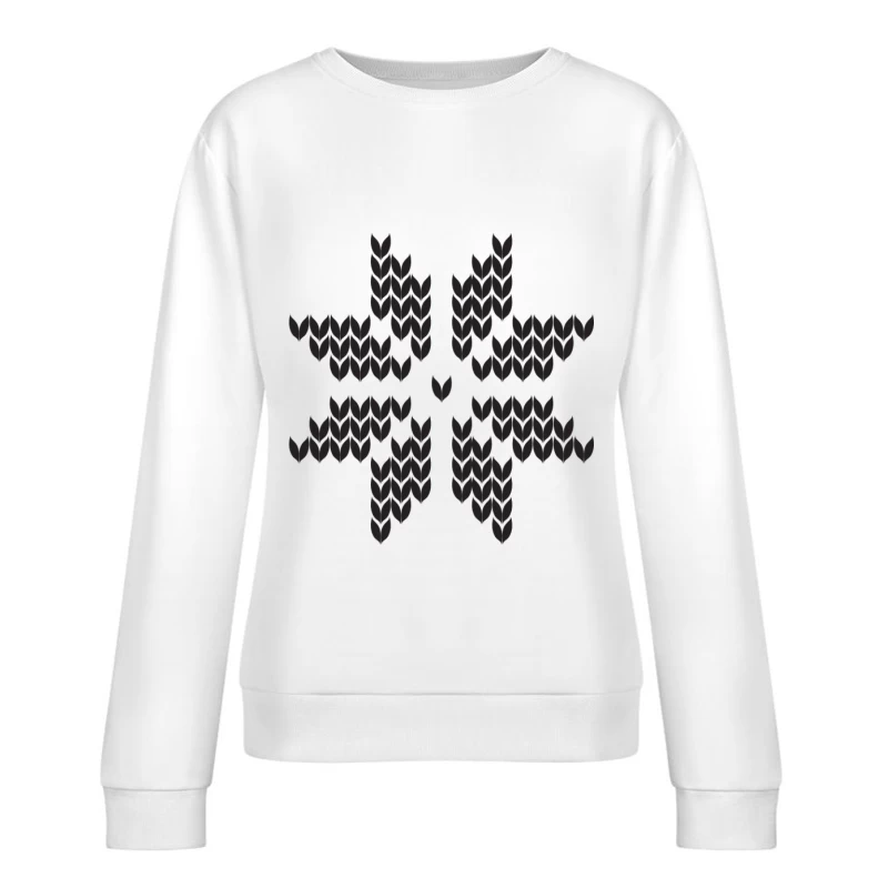 Motif Symétrique en Chevrons Femme Sweat-shirt à enfiler