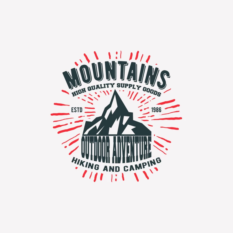 Outdoor Abenteuer: Berge, Wandern und Camping Herren T-Shirt