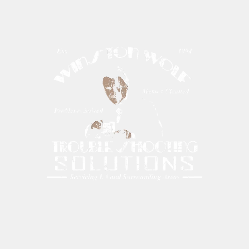 Winston Wolf, distressed Male Tank Top
